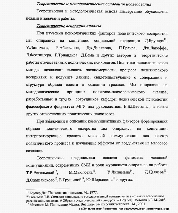 Основа Диссертации